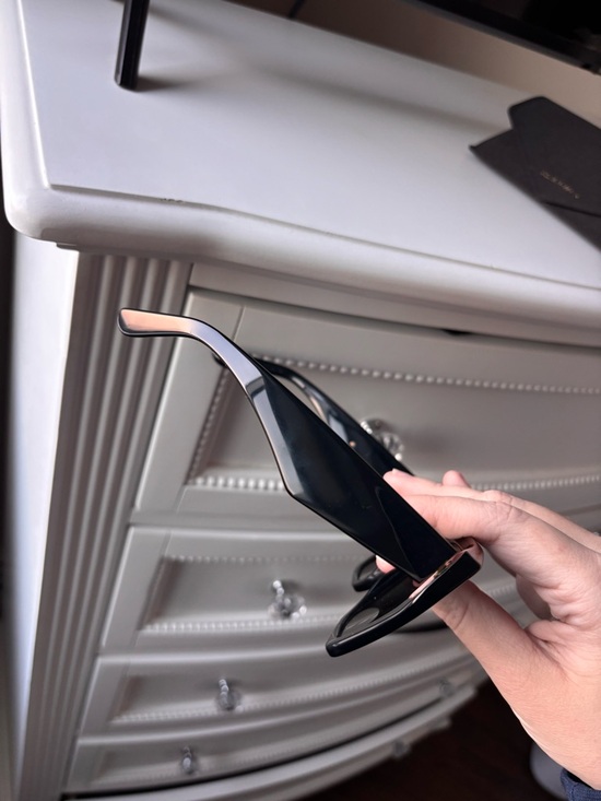 Dolce & Gabbana Black Sunglasses with Gold DG Women’s DG4438 55MM - Picture 4 of 10